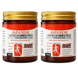 Japanese Instant Pain Relief Soothing Massage Gel | Fast-Acting Muscle & Joint Comfort | With Mugwort Oil, Camphor & Lactic Acid | Relief for Back, Neck, Shoulders & Knees (Pack - 2)